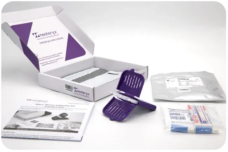 A Neoteryx Mitra volumetric absorptive microsampling device